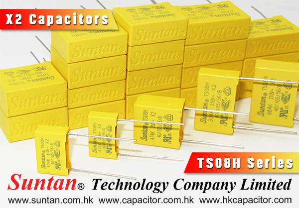 Suntan TS08H Series - Best Choice for X2 Capacitors