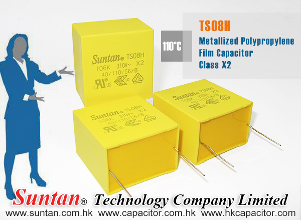 Suntan 310VAC Metallized Polypropylene Film Capacitor-class X2