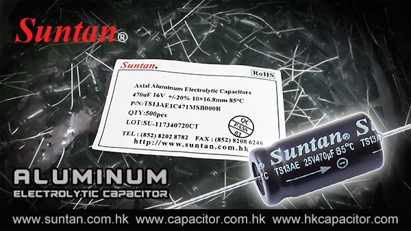 Suntan Axial Aluminum Electrolytic Capacitor