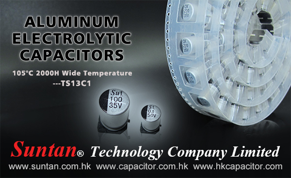 Suntan Aluminum Electrolytic Capacitors- SMD 