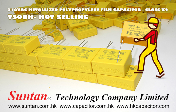 Suntan Hot Selling- TS08H 310VAC Metallized Polypropylene Film Capacitor – Class X2