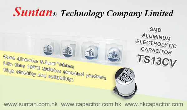 Suntan’s SMD Aluminum Electrolytic Capacitor – TS13CV