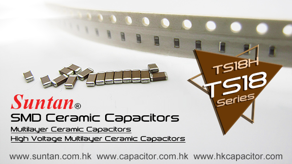 Suntan SMD Ceramic Capacitors TS18 & TS18H Series