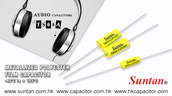 Suntan TS04A Metallized Polyester Film Capacitor - Axial