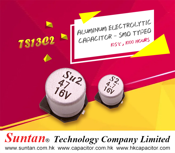 Suntan'TS13C2 Surface Mount Aluminum Electrolytic Capacitors